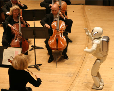 Robot Conducting Symphony